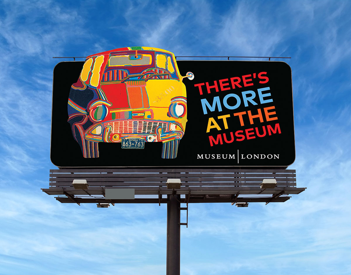 There’s More At the Museum billboard mockup.