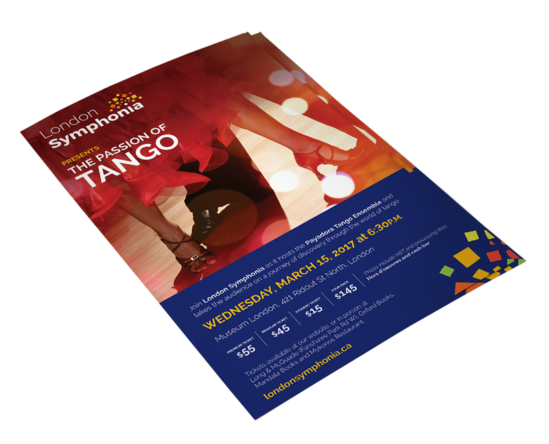 London Symphonia The Passion of Tango show poster.